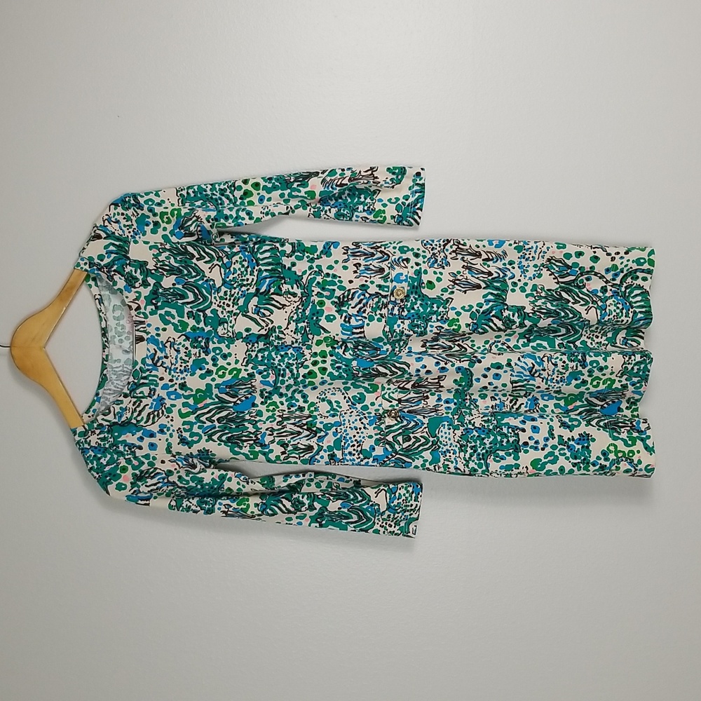 Lilly Pulitzer Corine Sea Oat Escapades Dress XS - Picture 8 of 14
